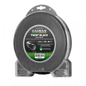 Профессиональная леска CAIMAN Twist Black спираль, круг 3,0 мм, 46 м